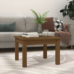 vidaXL Table basse Marron miel 45x45x30 cm Bois massif de pin