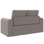vidaXL Canapé-Lit Taupe 148 x 71 x 83 cm tissu