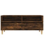 vidaXL Meuble TV chêne fumé 100x34 5x44 5 cm bois d'ingénierie