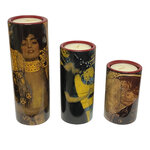 3 porte-bougies klimt