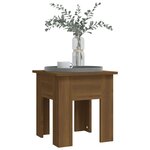vidaXL Table basse chêne marron 40x40x42 cm bois d'ingénierie