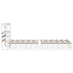 vidaXL Cadre de lit sans matelas blanc 90x200 cm bois de pin massif