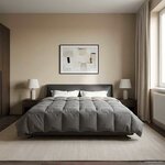 vidaXL Duvet d'été simple Matelassé Gris clair 240 x 260 cm Microfibre