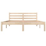 vidaXL Cadre de lit sans matelas bois de pin massif 140x190 cm