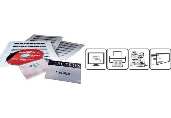 kit de badges pour badges avec pince combi DURABLE