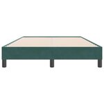 vidaXL Cadre de lit sans matelas vert foncé 120x220 cm velours
