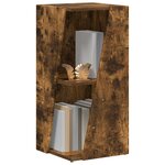 vidaXL Étagère latérale Chêne fumé 33 x 32 x 70 5 cm Bois d'ingénierie
