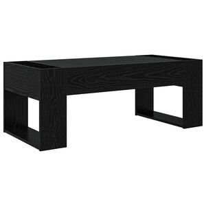 vidaXL Table basse Chêne noir 110 x 50 x 41 cm Bois d'ingénierie