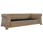 vidaXL Ensemble de canapés 2 Pièces avec coussins Rotin naturel