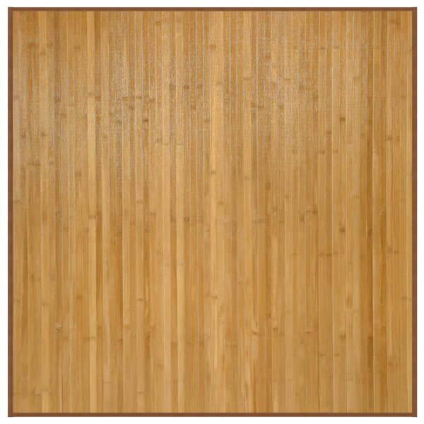 vidaXL Tapis carré naturel 100x100 cm bambou