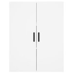 vidaXL Buffet haut Blanc 69 5x34x180 cm Bois d'ingénierie