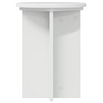 vidaXL Support de Plante 2 pièces Blanc brillant Ø29 5 x 40 cm