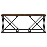 vidaXL Table basse chêne fumé 100x49x40 cm bois d'ingénierie