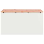 vidaXL Banc de jardin Blanc 80 x 40 x 43 cm Acier