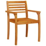 vidaXL Ensemble de salle à manger pour jardin 7 Pièces Marron