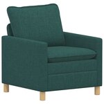 vidaXL Canapé Vert foncé 76 x 81 x 87 5 cm Tissu