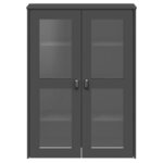 vidaXL Dessus pour buffet VIKEN gris anthracite bois d'ingénierie