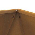 vidaXL Jardinière 2 Pièces Rouillé 40 x 40 x 40 cm