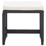 vidaXL Ensemble à manger d'extérieur 17 Pièces avec coussins Rotin Noir