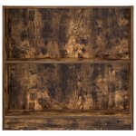 vidaXL Bibliothèque chêne fumé 80x24x76 cm bois d'ingénierie