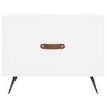 vidaXL Table basse blanc 50x50x40 cm bois d'ingénierie