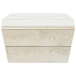 vidaXL Salon de jardin palette 8 Pièces avec coussins bois d'épicéa