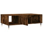 vidaXL Table basse chêne fumé 104x60x35 cm bois d'ingénierie