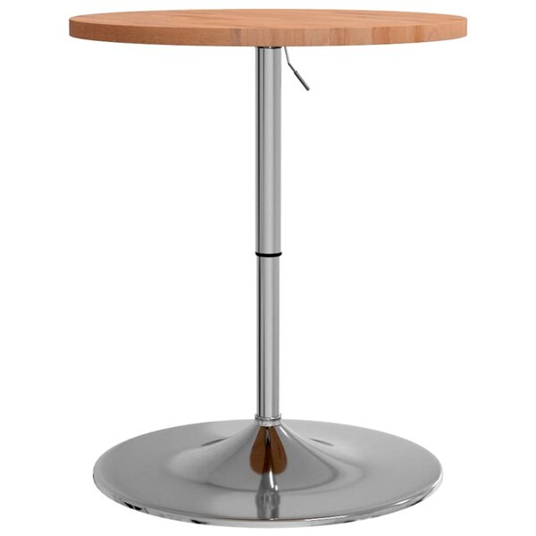 vidaXL Table de bar Ø60x90 5 cm bois massif de hêtre
