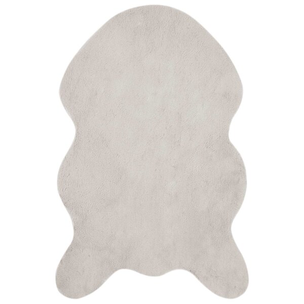 vidaXL Tapis en Fourrure Synthétique de Lapin Olite Beige 60 x 90 cm
