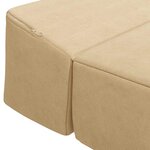 vidaXL Canapé-lit pliable Gris Vert Clair 200 x 70 x 15 cm