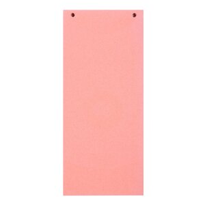 Paquet 100 Fiches Intercalaires Horizontales Unies Perforées Forever - 105x240mm - Rose - Exacompta
