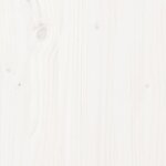 vidaXL Cadre de lit Blanc Bois massif 120x200 cm