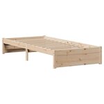 vidaXL Cadre de lit sans matelas 100x200 cm bois massif de pin