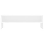 vidaXL Meuble TV Blanc 120x40x40 cm Bois d'ingénierie