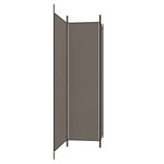 vidaXL Cloison de séparation 3 panneaux Anthracite 150x200 cm Tissu