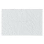 vidaXL Parois de tente de réception 2 Pièces et fermeture éclair PE Blanc