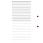 vidaXL Store zèbre blanc 110x200 cm largeur du tissu 105 9cm polyester