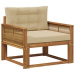vidaXL Sofa de milieu extérieur Naturel