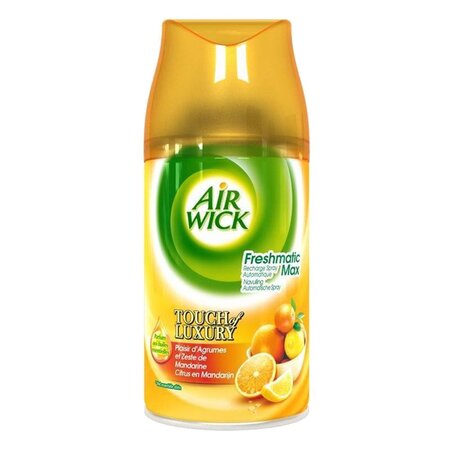 Air Wick Freshmatic Max Recharge Spray Touch of Luxury Plaisir d’Agrumes et Zeste de Mandarine 250ml (lot de 4)