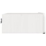 vidaXL Table de chevet Blanc 39 x 34 x 16 5 cm Bois massif en pin
