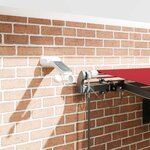 vidaXL Auvent Rétractable with Rouge 450 × 350 cm tissu