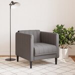 vidaXL Fauteuil taupe tissu