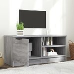 vidaXL Meuble TV Sonoma gris 80x35x36 5 cm Bois d'ingénierie