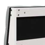 vidaXL Tête de lit capitonnée Gris clair 135 cm Pin massif