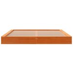 vidaXL Cadre de lit sans matelas cire marron 180x200cm bois pin massif