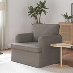 vidaXL Canapé Taupe 84 x 80 x 85 cm tissu