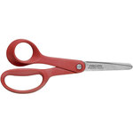 Ciseau classic Enfant 13cm pour GAUCHER bout rond Rouge FISKARS