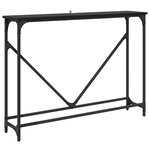 vidaXL Table console Chêne noir 102 x 23 x 75 cm Bois d'ingénierie