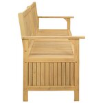 vidaXL Banc de rangement 2 -Seater 170 x 63 x 84 cm Acacia massif