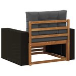 vidaXL Sofa de milieu extérieur Bois d'Acacia Massif Naturel